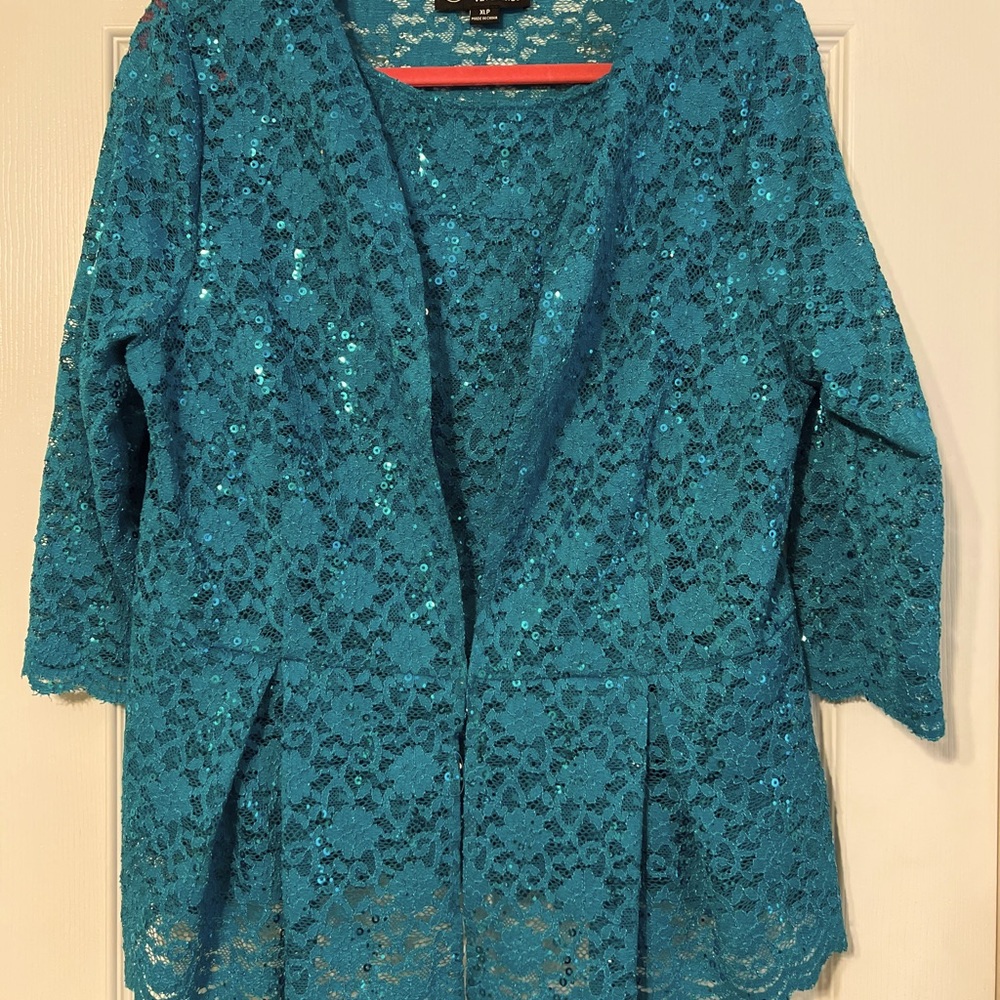 Nwot!! Alex Evening Jacket With Shell - image 1